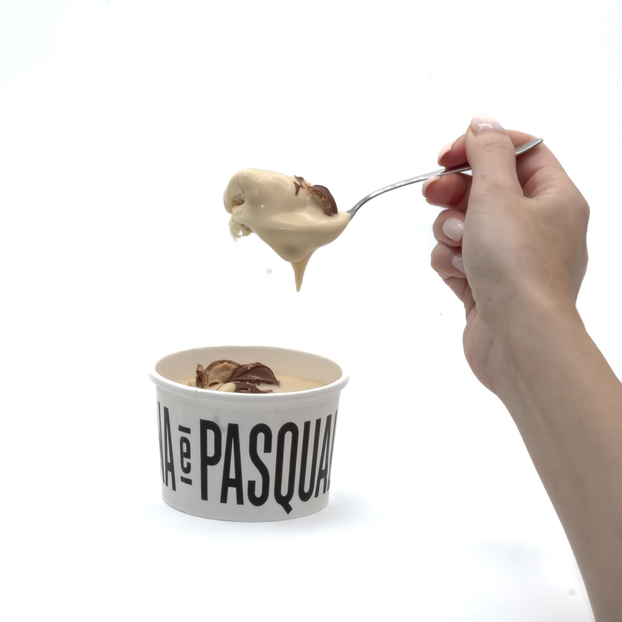 Tarrina capricho tiramisu kinder bueno en Barcelona - Valentina e Pasqualina