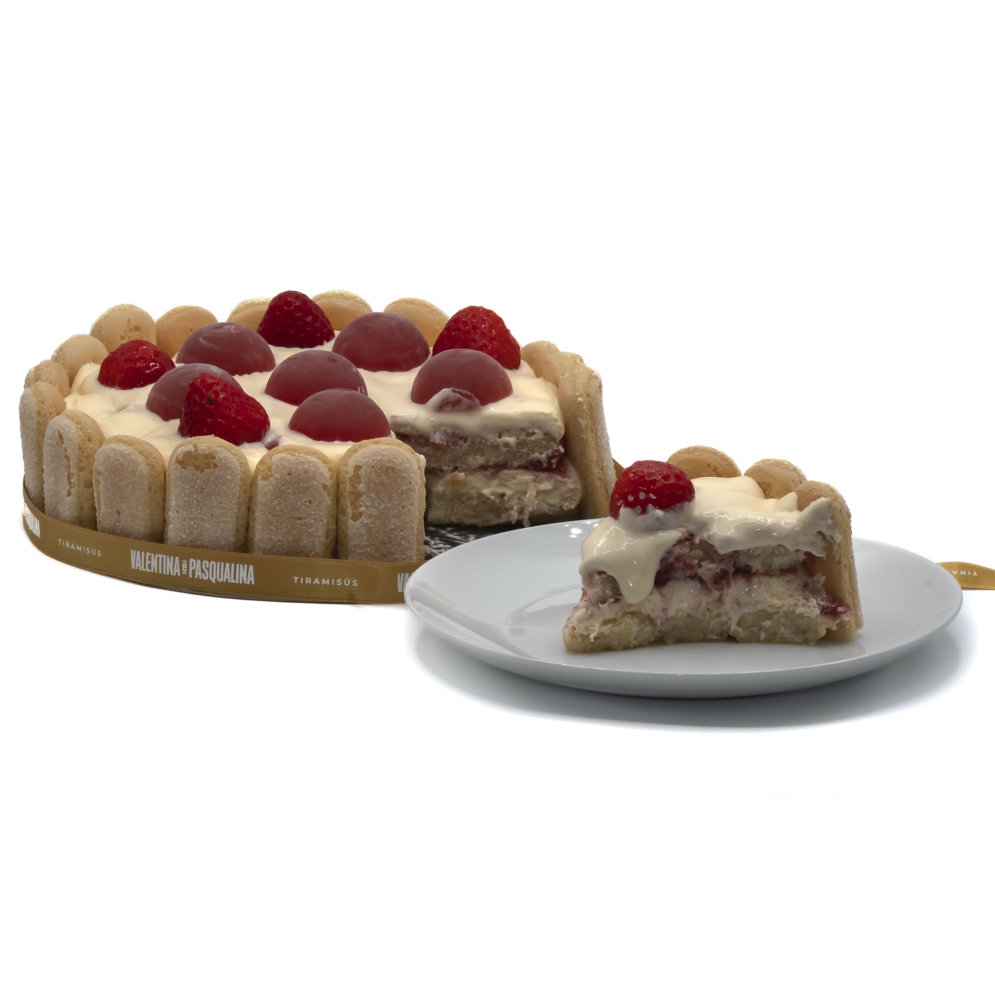 El autentico tiramisu de fresa artesanal en Barcelona. Ingredientes frescos y receta italiana. Haz tu pedido en Valentina e Pasqualina