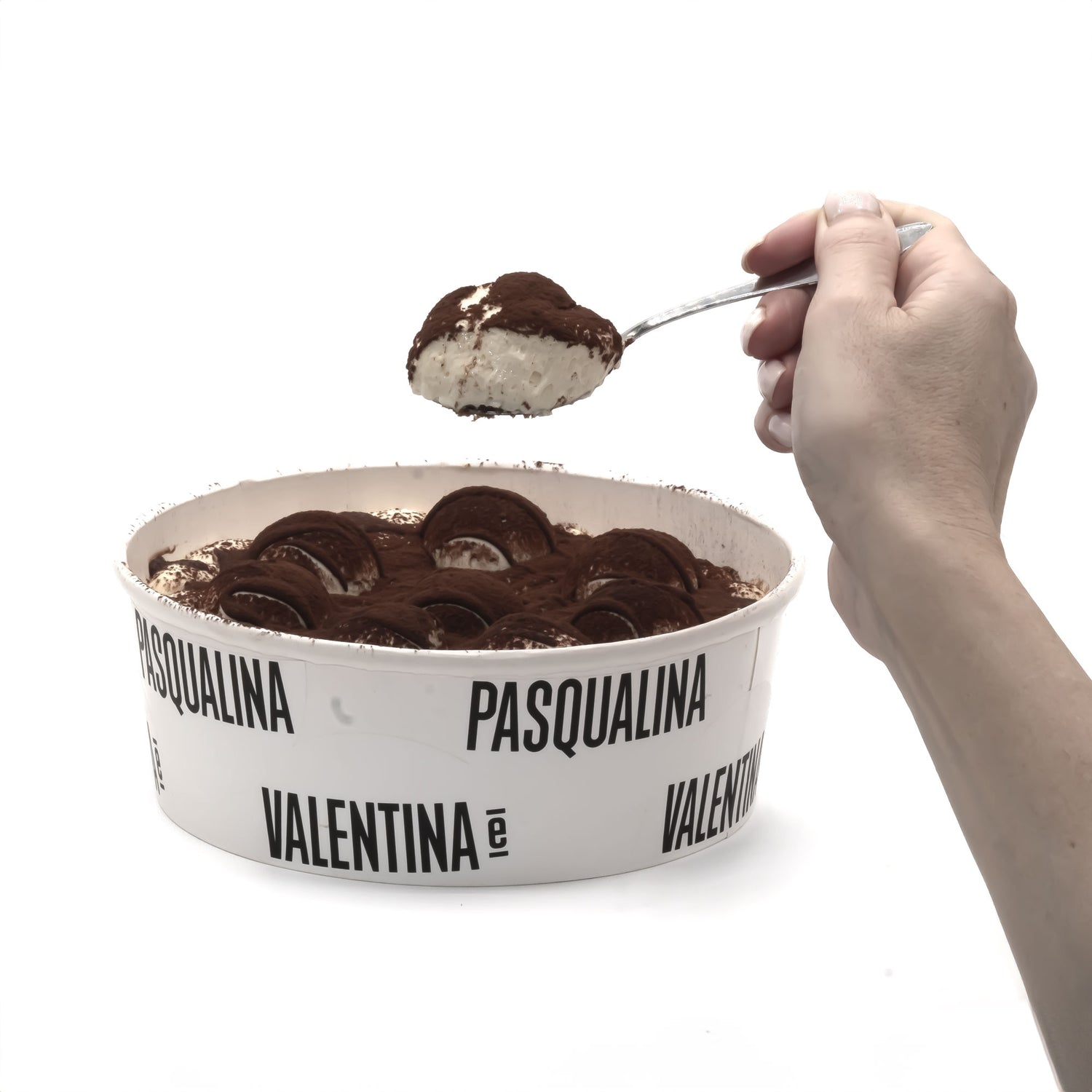 Tarrina grande tiramisu clásico en Barcelona - Valentina e Pasqualina