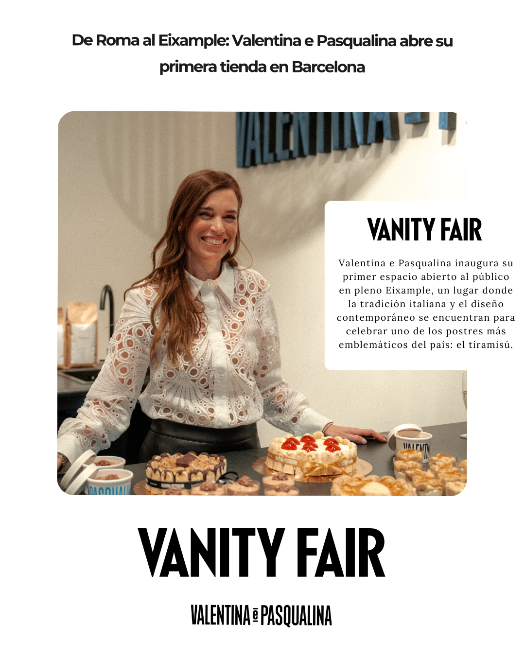 "De Roma al Eixample: Valentina e Pasqualina abre su primera tienda en Barcelona" VANITY FAIR