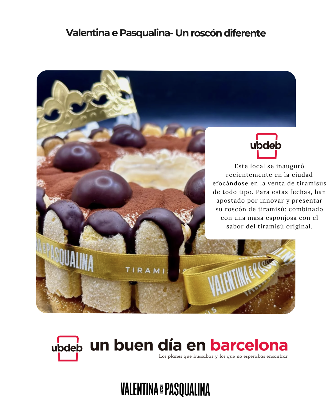 "Un roscón diferente" Un Buen Día en Barcelona