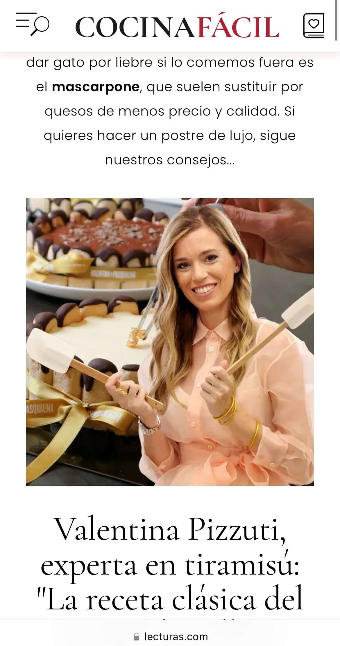 Valentina e Pasqualina en Revista Lecturas