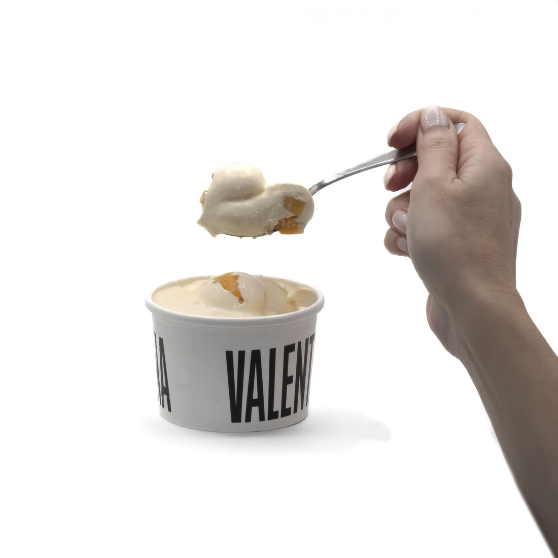 Tarrina capricho tiramisu mango y maracuya en Barcelona - Valentina e Pasqualina