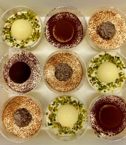 Pack Tarrinas Evento Tiramisu Pistacho Clasico Ferrero Barcelona - Valentina e Pasqualina